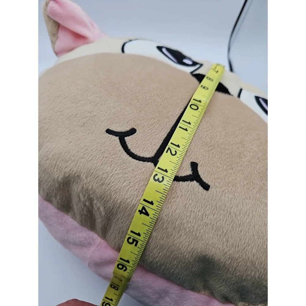 Totally Me Pink Pug Dog Plush Throw Pillow 16